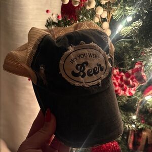 Buckle Black and Tan Distressed Cap